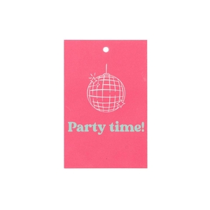 Gift Bouquet Card Party Time Pink 6x9cm P/25