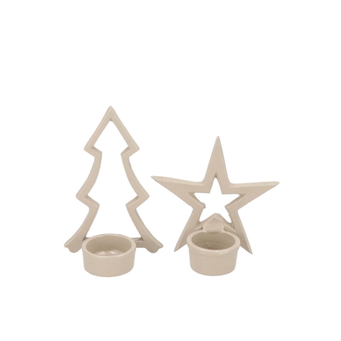 <h4>Hawley Sand T-light X-mas Star Tree Ass 12x12x7cm</h4>