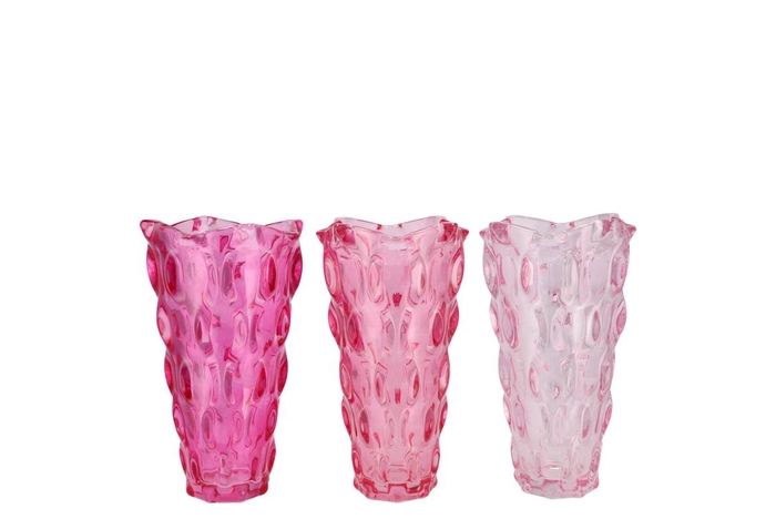 Jazz Jolly Pink Vase Ass 16x23cm