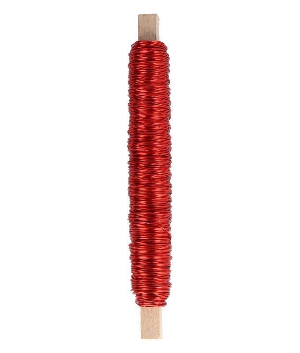 <h4>Wikkeldraad 100grx0,5mm rood</h4>