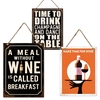 Wall Hanger 30x40cm Metal Wine