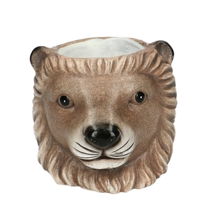 Ceramics Planter lion d11/13*10cm