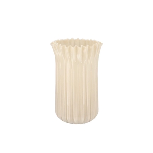 Imke Offwhite Vase Milky 19x19x32cm