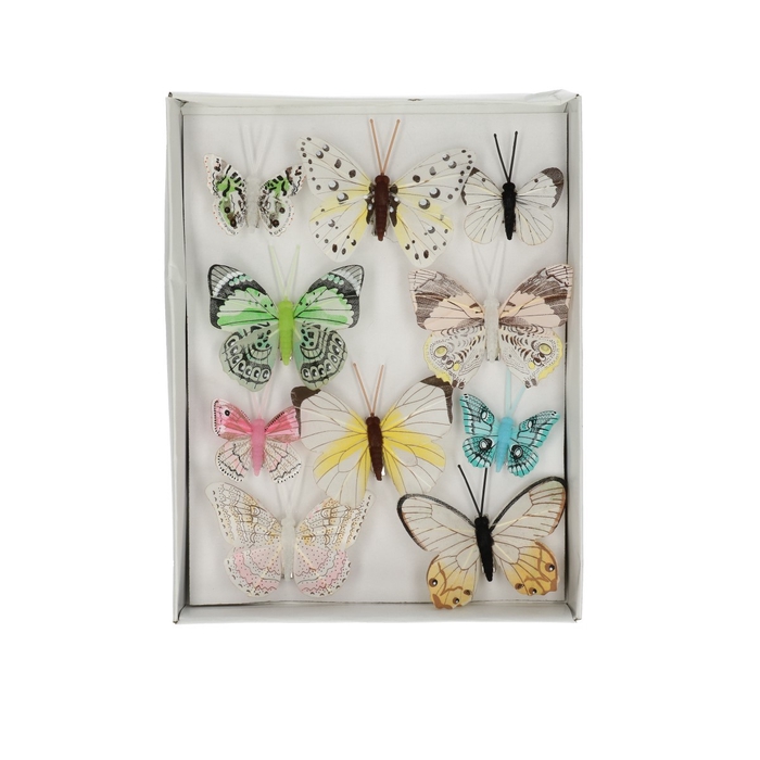 <h4>Voorjaar Vlinder/clip 05/8cm x10</h4>