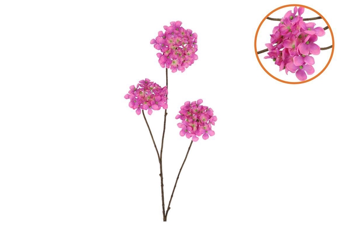 <h4>Silk Hydrangea X3 Purple 85cm Nm</h4>