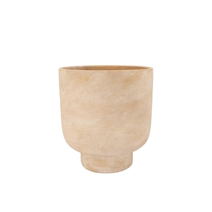 Florence Antique Gold Pot Round 15x15x17cm Nm