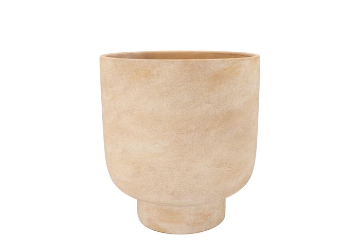 Florence Antique Gold Pot Round 15x15x17cm Nm