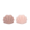 Candle Shell Scallop Ivory/sand 15x10cm