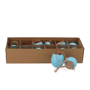 Eggs Kippen Hanger Aqua Blauw Per 12