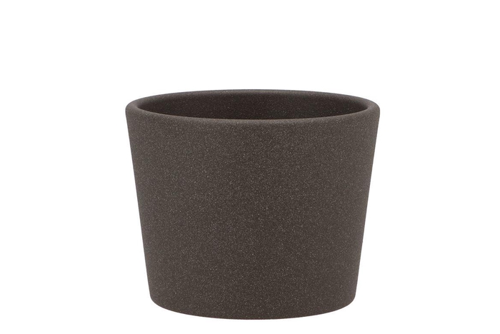 Ceramic Dark Grey Pot 11x9,5cm Nm