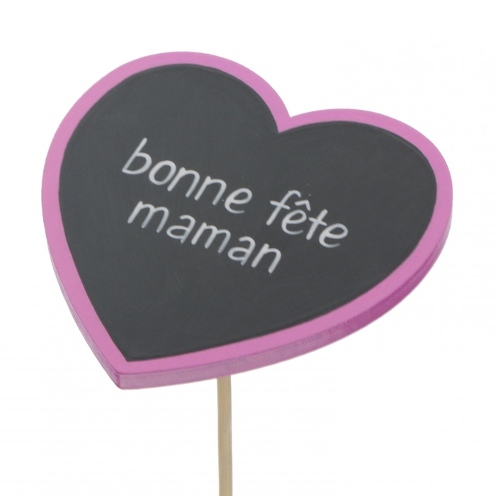 <h4>Moederdag 50cm Hart Bonne fête 8cm</h4>