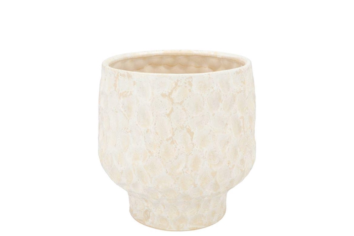 <h4>Maysa Offwhite Pot 14x14x13cm</h4>
