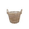 Rattan Kuboo Planter With Handle Round 25x19cm