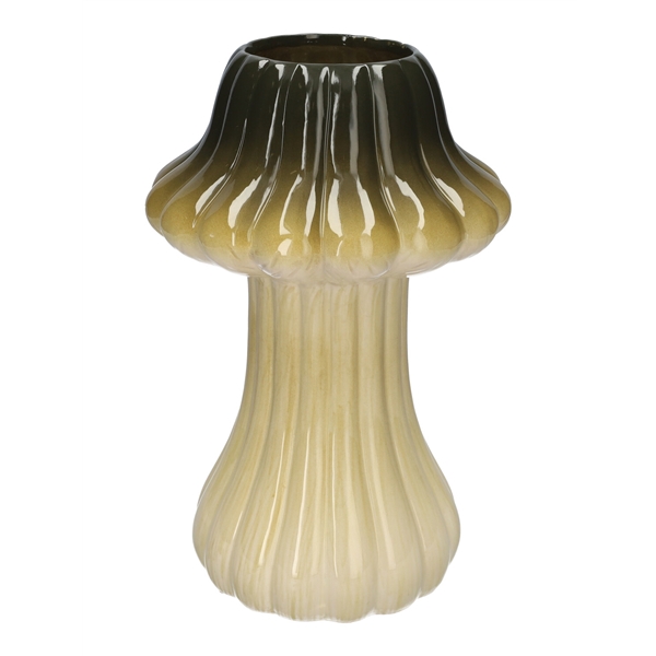 <h4>Vase Toadstool1 lines d8\\18xh28.5 green</h4>