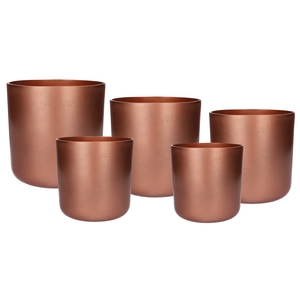 DF03-710631200 - Set/5 Pot Grace d25xh23.5 copper