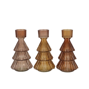 Jazz Scottish Brown T-light X-mas Tree Ass 11x20cm