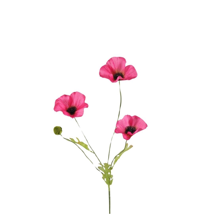 Kunstbloemen Papaver 63cm