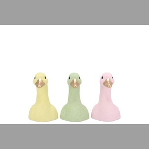 Easter Duck Head Dreamy Pastel Mix Ass 9x10x14cm Nm