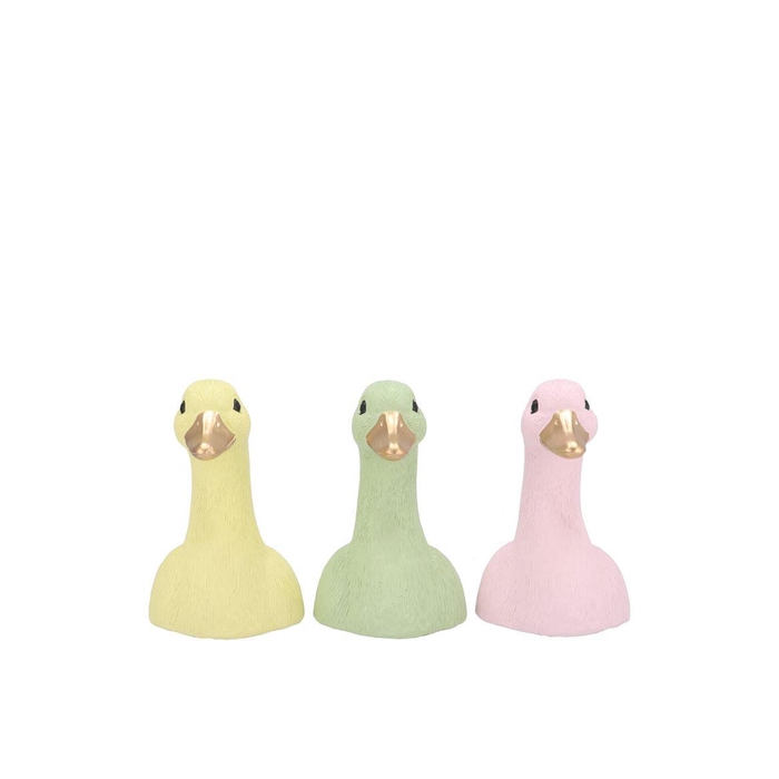 <h4>Easter Duck Head Dreamy Pastel Mix Ass 9x10x14cm Nm</h4>