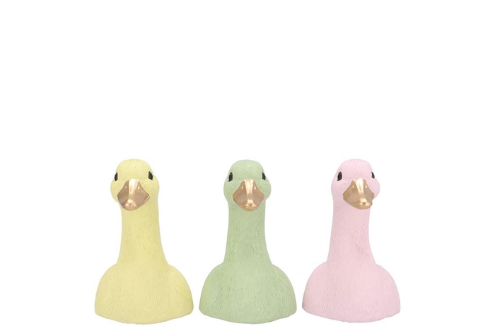 <h4>Easter Duck Head Dreamy Pastel Mix Ass 9x10x14cm Nm</h4>