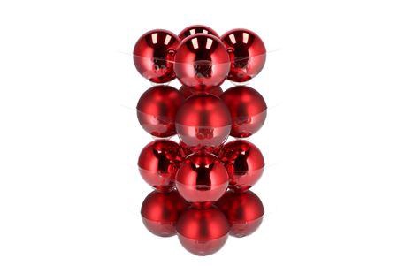 <h4>Glass Ball Glans Combi Rood 80mm P/16</h4>