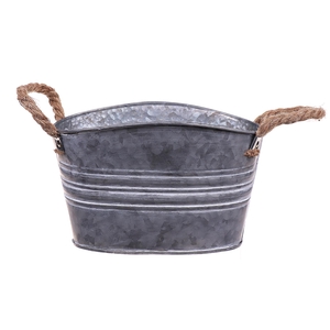 DF04-663170300 - Planter Jari Yates oval 23x14x13 grey