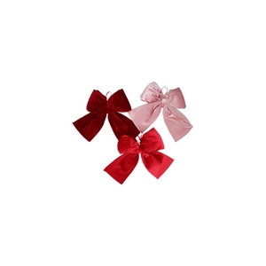 Loulou Pink Velvet Hanger Bow Ass 15cm