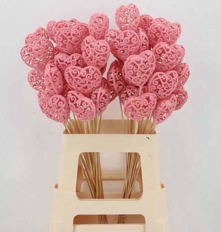 <h4>Stick Heart Baroque Pink 7cm</h4>