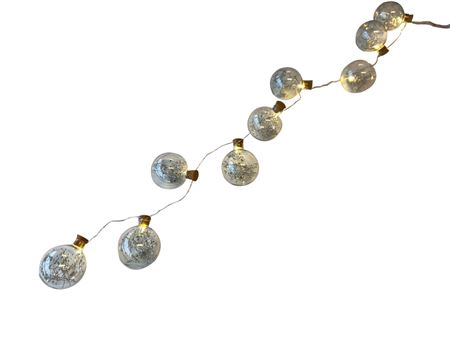 Garland Ball Led 2xAA Dried Flowers H100