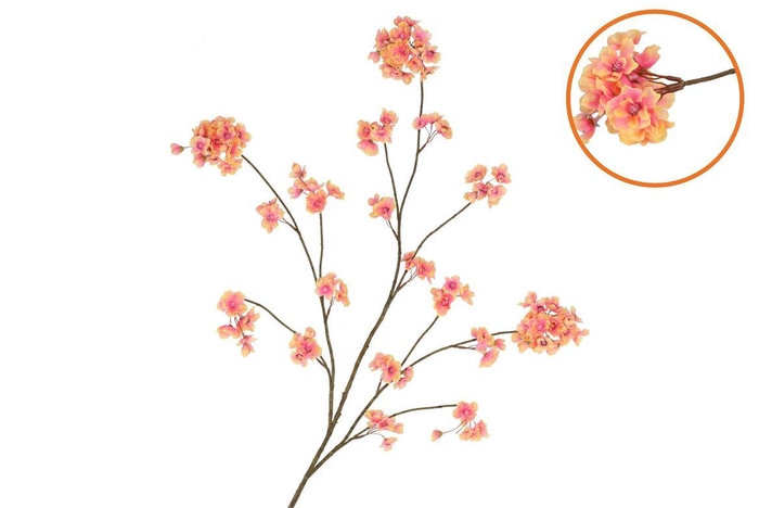 Silk Cherry Blossom Peach 126cm