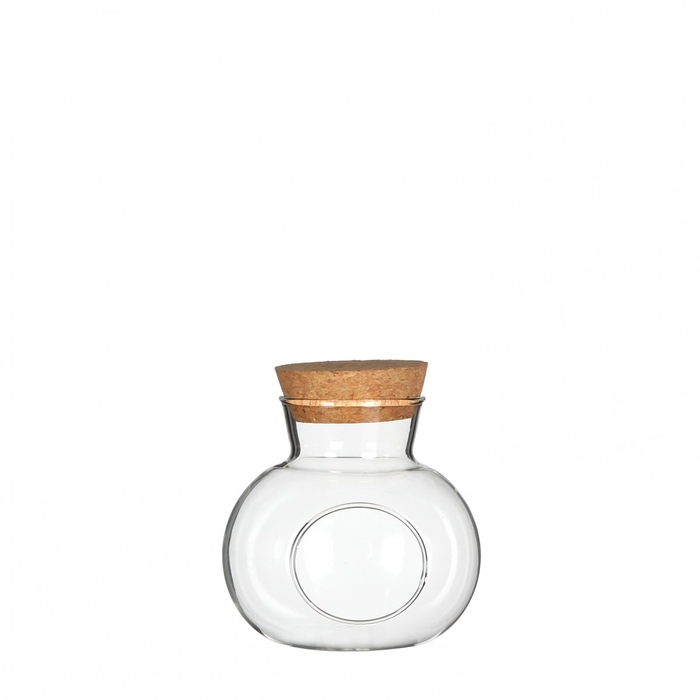 <h4>Glas Kurk bolvaas+gat d10*10cm</h4>