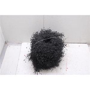 Krans Vlas Zwart 30cm