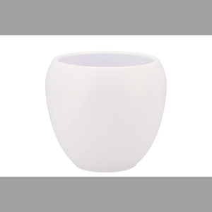 Vinci Matt White Flower Pot 17x15cm