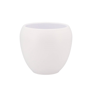 Vinci Matt White Flower Pot 17x15cm