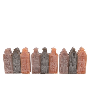 Candle A'dam House Woods Brown Mix 7x7x20cm