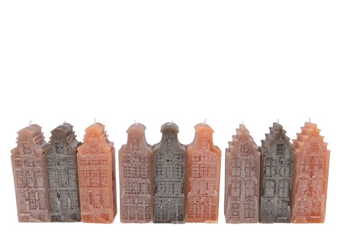 <h4>Candle A'dam House Woods Brown Mix 7x7x20cm</h4>