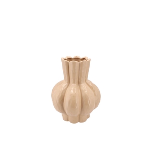 Garlic Sand Low Vase 16x19cm