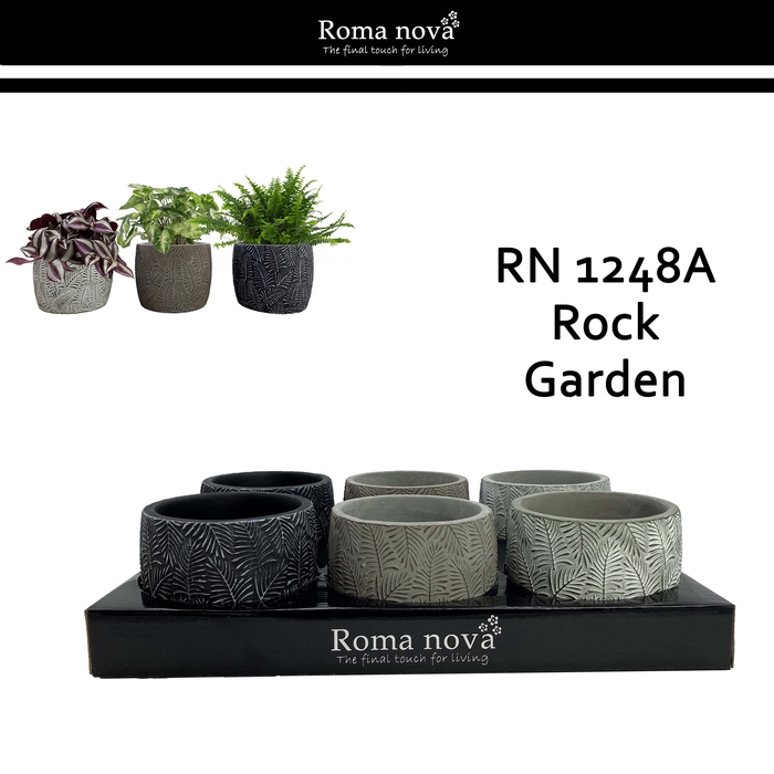 <h4>Dec Keramiek Rom 1248A  Rock Garden (Ø10cm)</h4>