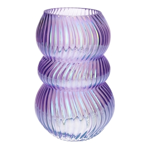 DF02-741471400 - Vase Lucelle d10.5/15.7xh24 lilac+pearl