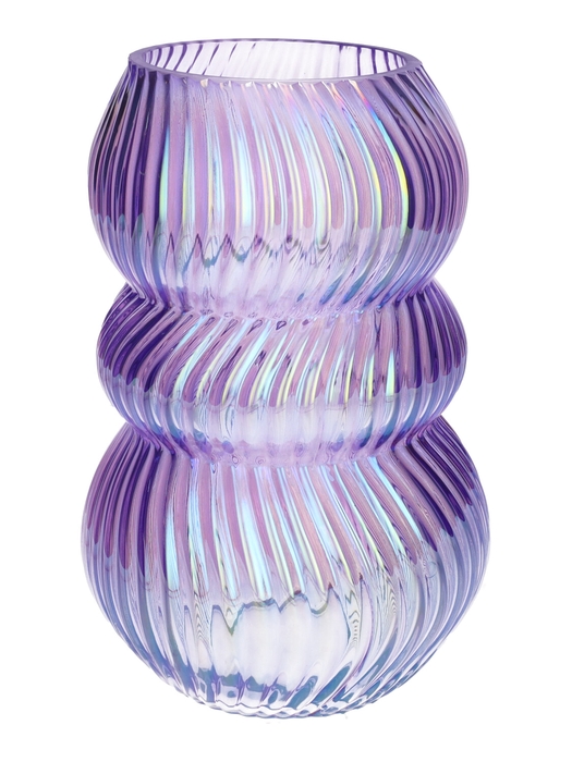 <h4>DF02-741471400 - Vase Lucelle d10.5/15.7xh24 lilac+pearl</h4>