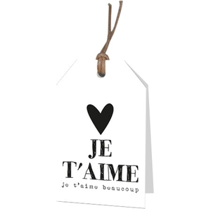 Valentine Labels Je t´aime 5*8cm x12