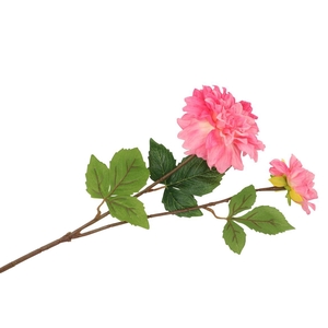 Silk Dahlia 2x Pink Real Touch 60cm Nm