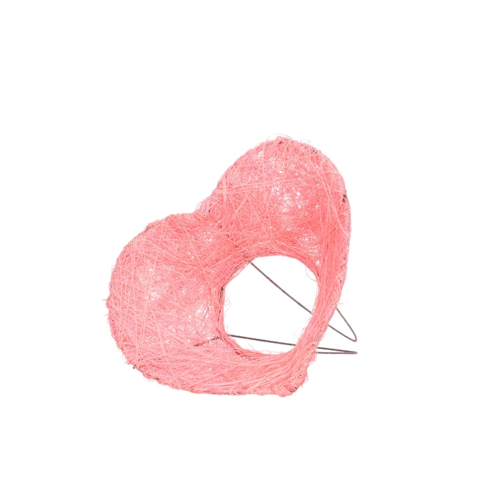 <h4>Valentine Bouquetholder heart sisal 14cm</h4>