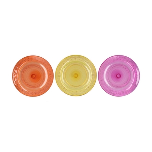 Dayah Orange Mix Glass Plate 29x2,5cm Ass P/1