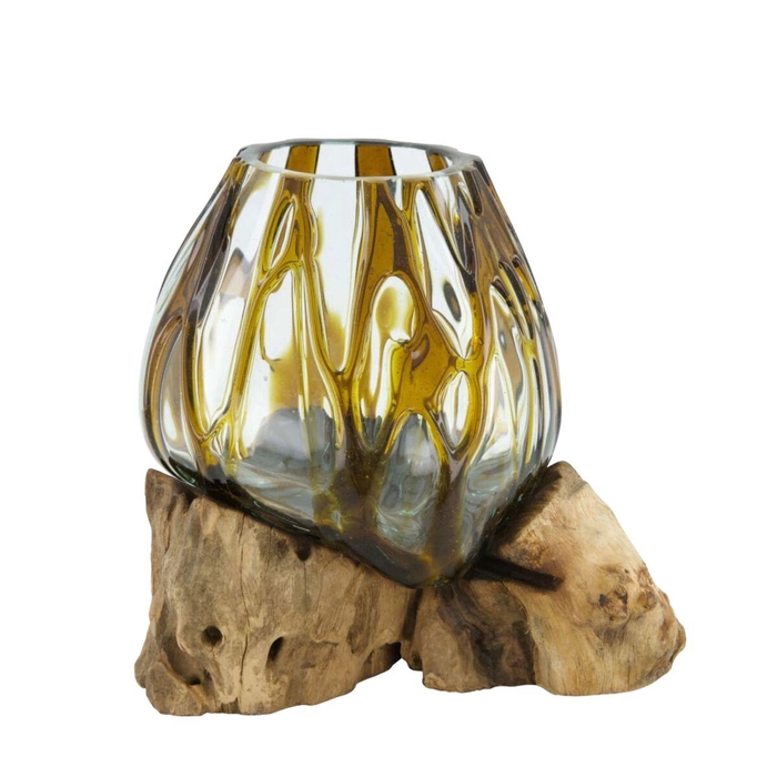 <h4>Glas Root teak wood 20*20*20cm</h4>