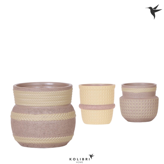 <h4>Kolibri Home Ethnic pot khaki mix</h4>