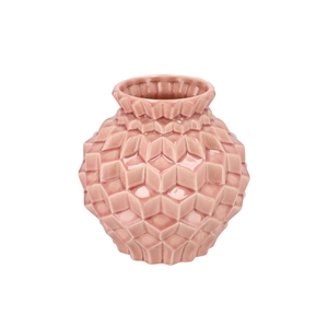 Gia Pink Structure Vase 23x23x23cm