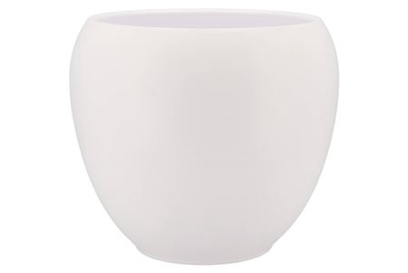 <h4>Vinci Matt White Flower Pot 31x28cm</h4>