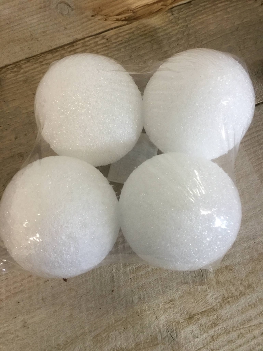 DECO FOAM BALL 7,6CM 4PCS