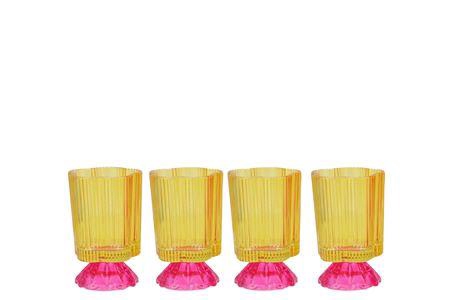 <h4>Naomi Dutch Yellow Tealight Holder Ass 8x12cm</h4>